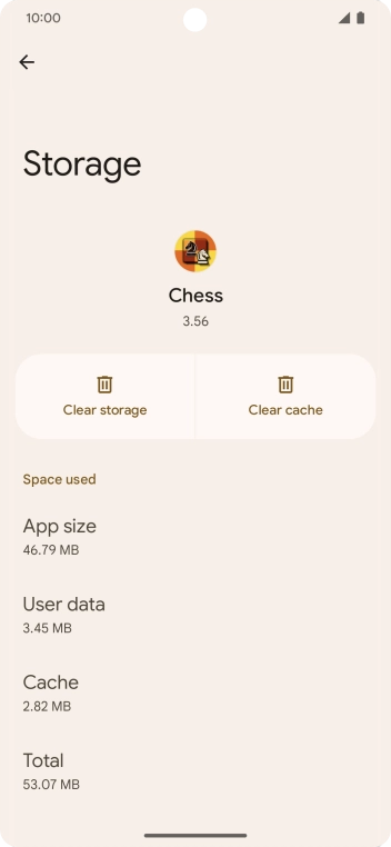 Press Clear cache.