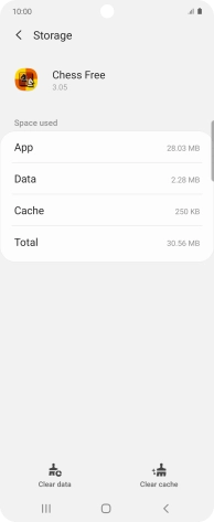 Press Clear cache.