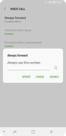 Press DISABLE.