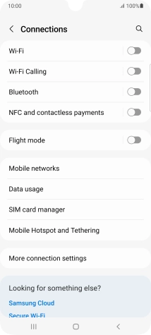 Press Mobile networks.