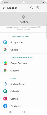 Press the required app.
