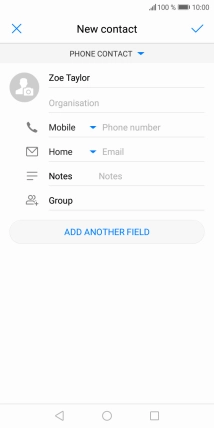 Press Phone number and key in the required phone number.