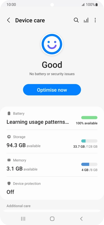 Press Battery.