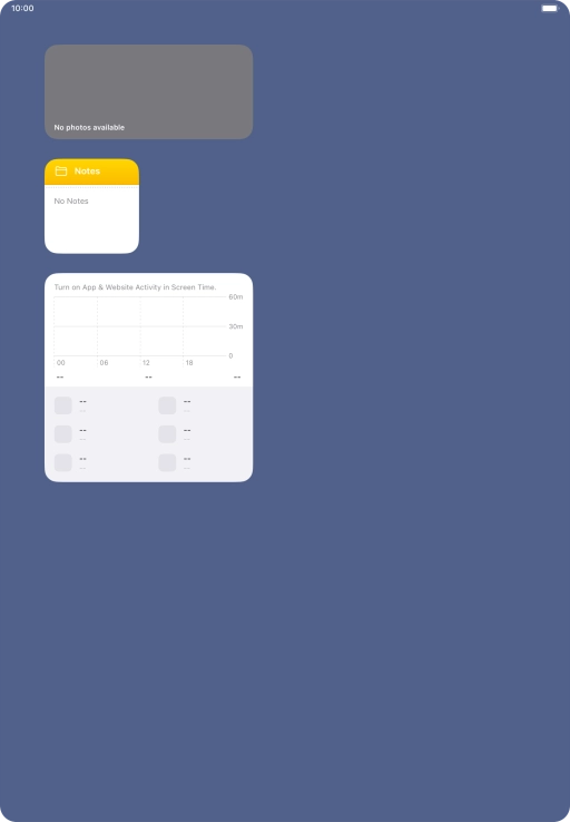 Press and hold the required Widget Stack.