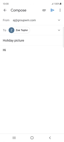 Press the attachment icon.