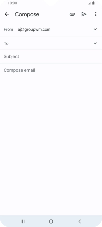 Press To and key in the first letters of the recipient's name.