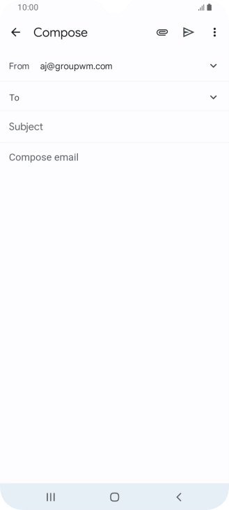 Press To and key in the first letters of the recipient's name.