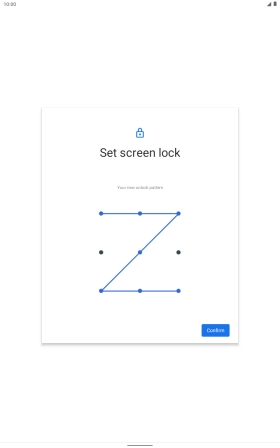 Repeat the selected lock code and press Confirm.