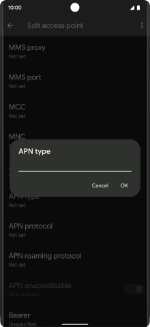 Key in mms and press OK.
