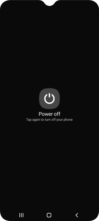 Press Power off.