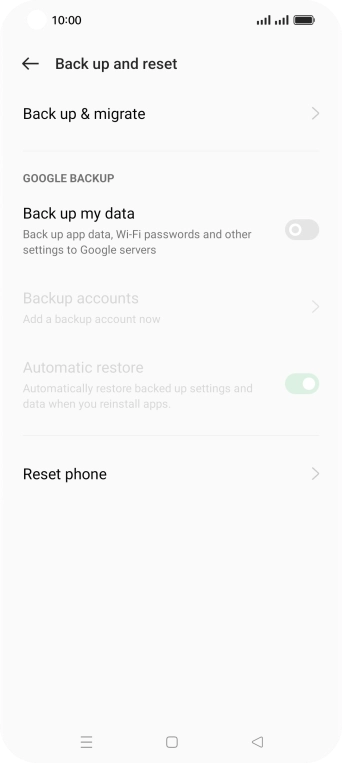 Press Reset phone.
