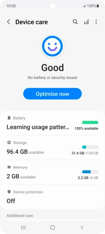Press Battery.
