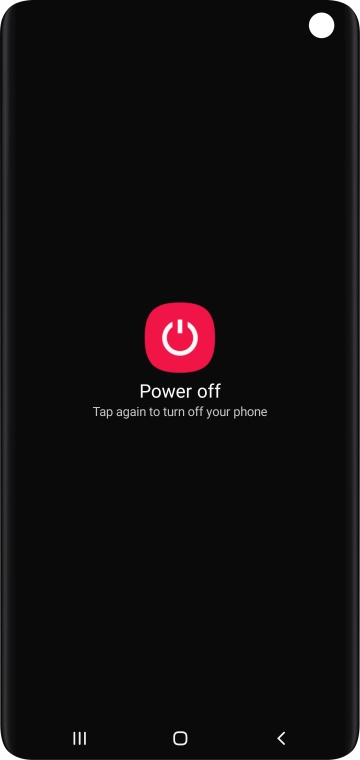 Press Power off.