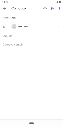Press Subject and key in the required subject.