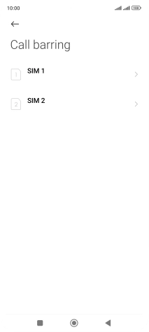 Press the required SIM.