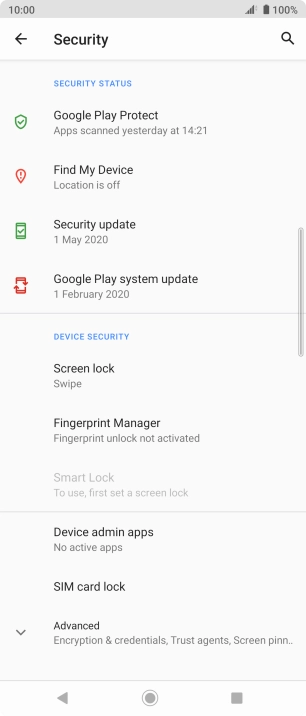 Press Fingerprint Manager.