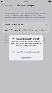 If WiFi is turned off, press Turn on Wi-Fi and Bluetooth.