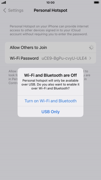 If WiFi is turned off, press Turn on Wi-Fi and Bluetooth.
