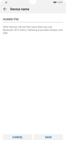 Key in the required WiFi hotspot name and press SAVE.