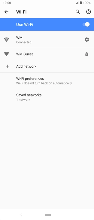 Press the Home key to return to the home screen.