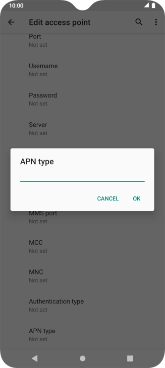 Key in mms and press OK.