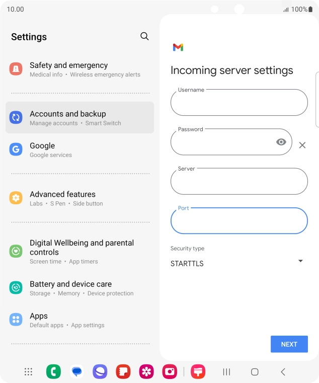Press the drop down list below 'Security type'.