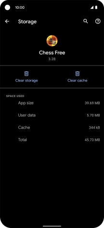 Press Clear cache.