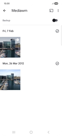 Go to the media content you want to cast from your phone.