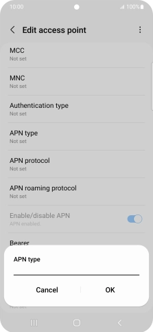 Key in mms and press OK.
