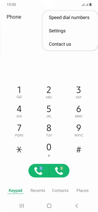 Press Settings.
