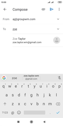 Press the required contact.