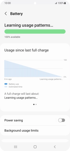 Press Power saving.