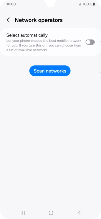 Press the indicator next to 'Select automatically' to turn on the function.