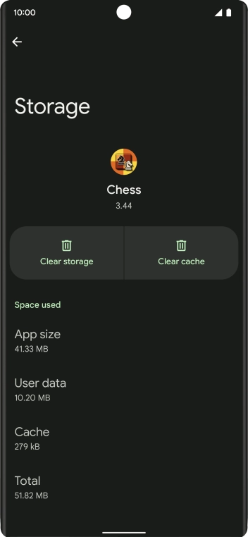 Press Clear cache.
