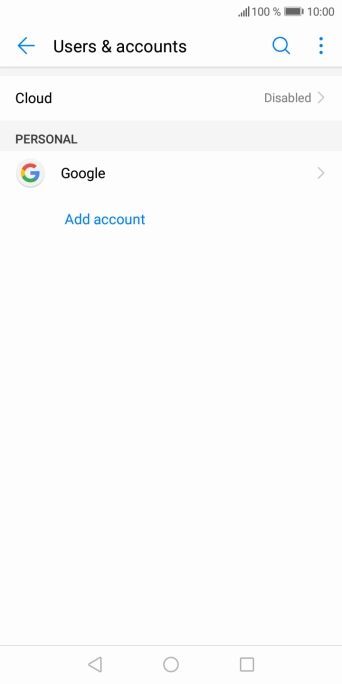Press Add account. Press Add account.