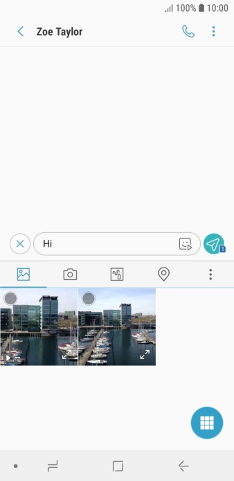 Press the picture icon. Press the picture icon.