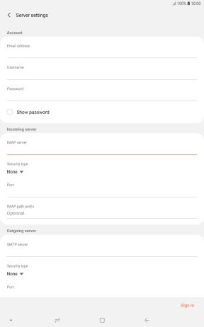 Press the drop down list below 'Security type'.