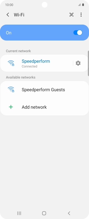 Press the Home key to return to the home screen.