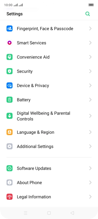 Press Additional Settings.