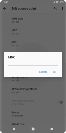 Key in 10 and press OK.