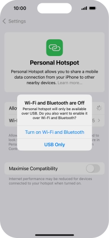 If WiFi is turned off, press Turn on Wi-Fi and Bluetooth.