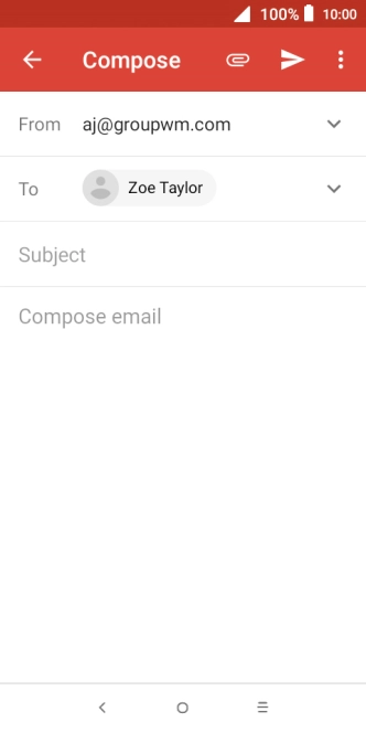Press Subject and key in the required subject.