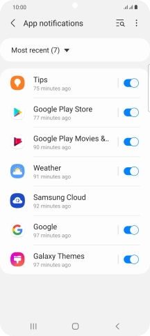 Press the drop down list.
