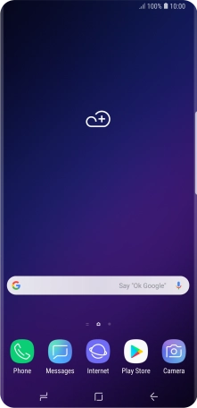 Slide your finger downwards starting from the top of the screen.