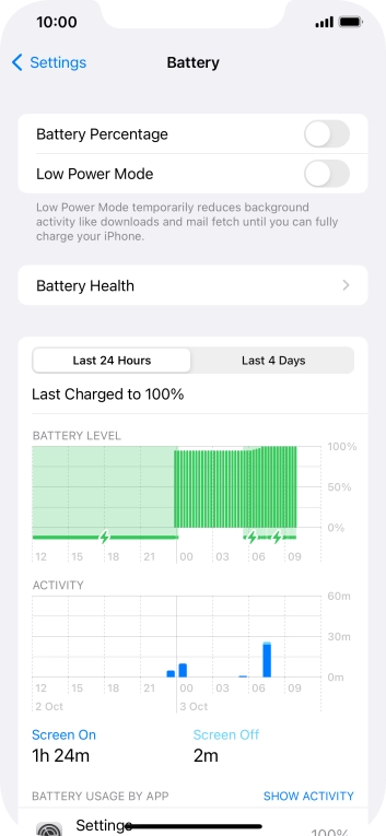 Press the indicator next to 'Low Power Mode' to turn on the function.