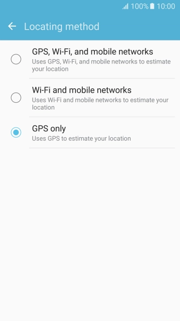 If you select GPS, Wi-Fi, and mobile networks, your phone can find your exact position using the GPS satellites, the mobile network and nearby WiFi networks. Satellite-based GPS requires a clear view of the sky.