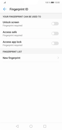 Press New fingerprint.