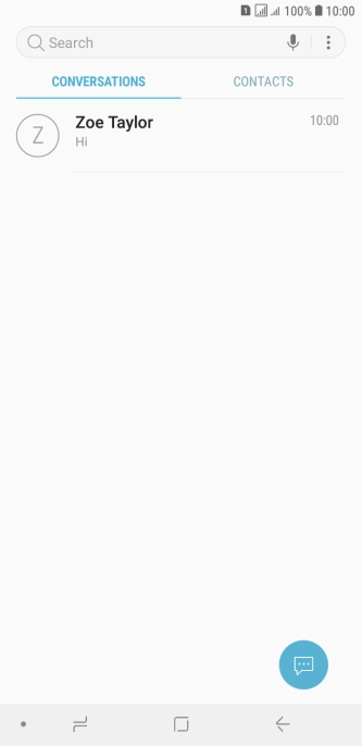 Press the new message icon. Press the new message icon.