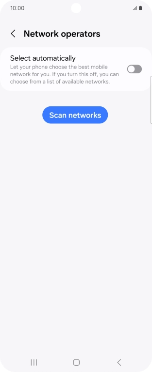 Press the indicator next to 'Select automatically' to turn on the function.