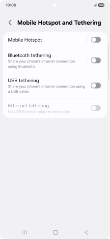 Press Mobile Hotspot.